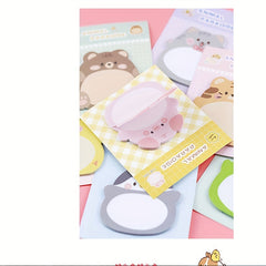 Cartoon Animal Sticky Note - Cute Animal Standing Memo Sticker
