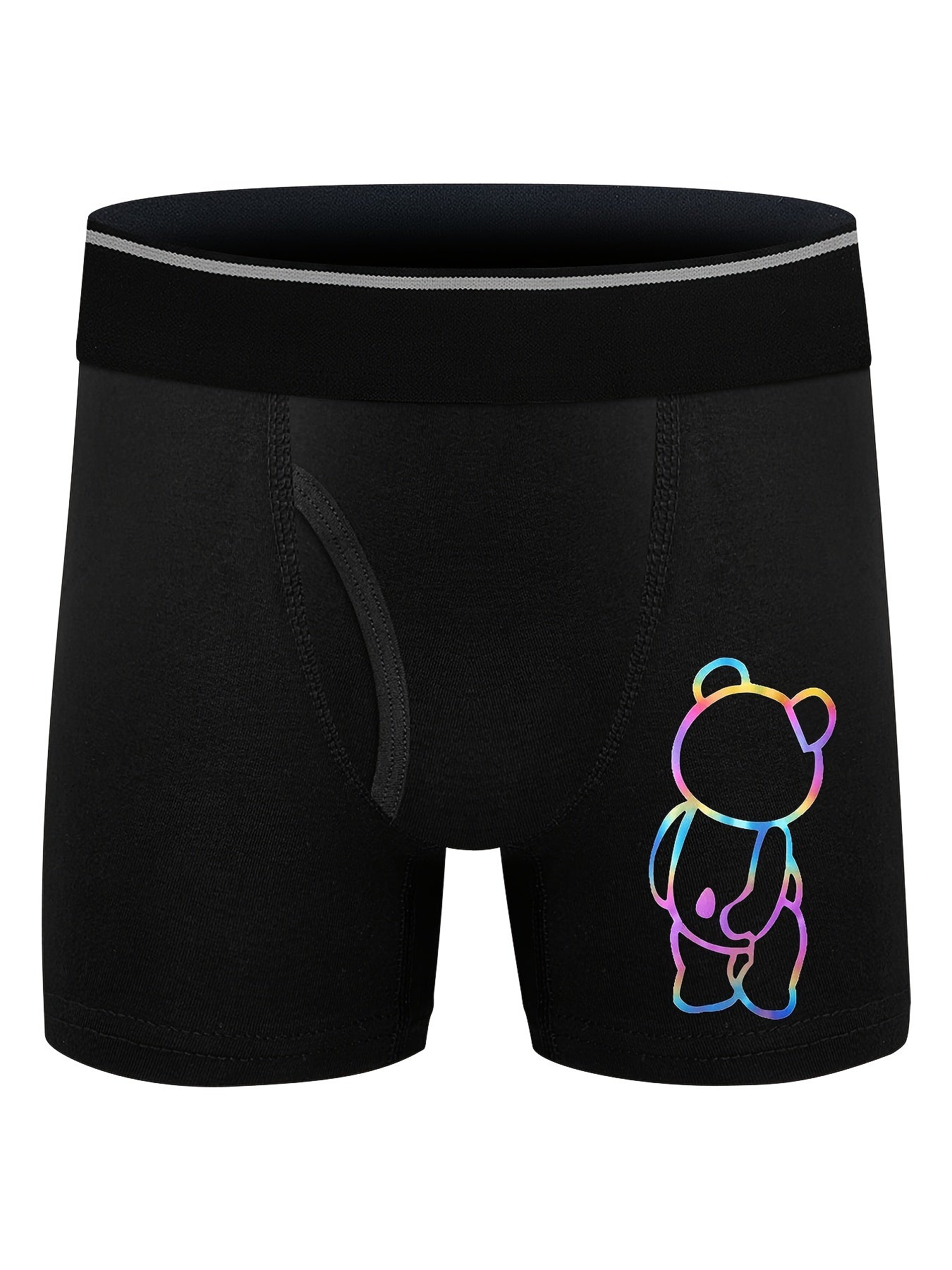 5pcs Bear Boys Boxer Briefs Underwear Soft Comfortable Breathable Kids Clothes