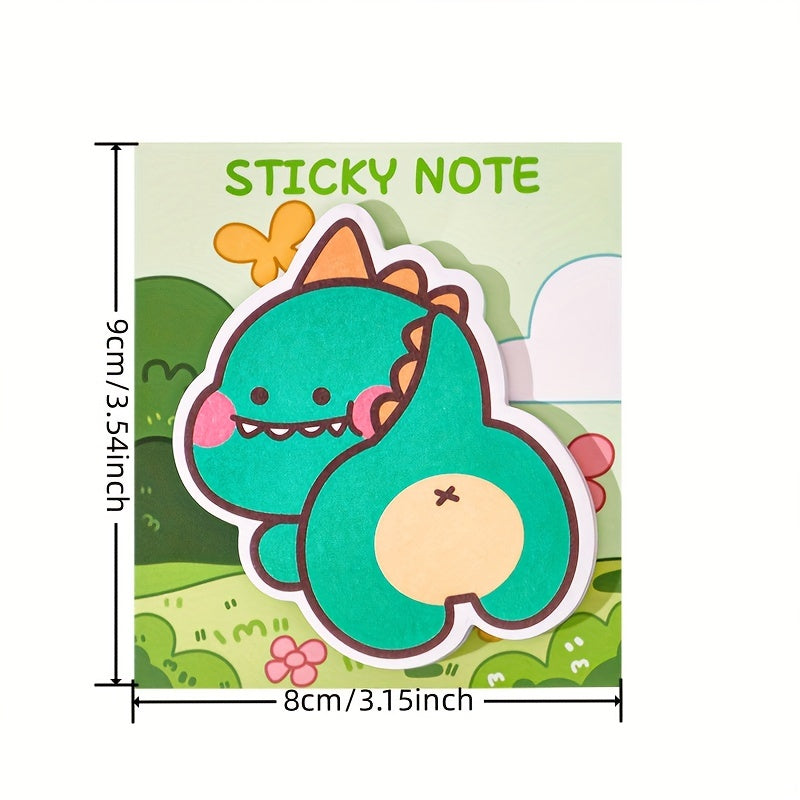 Cartoon Dinosaur Sticky Notes Memo Pad for Office & Students