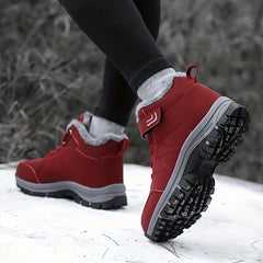Thick Sole Non Slip Tactical Hiking Shoes Slip On Waterproof Ankle Boots