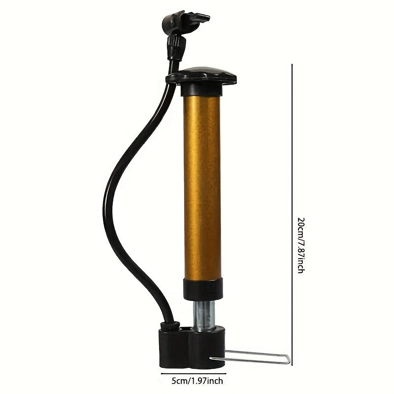 Portable Football Air Pump Kit with Needle, Net, Bag