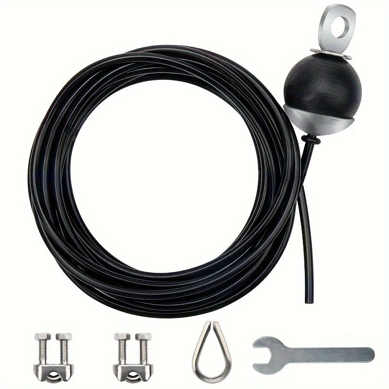 1pc Fitness Pulley Replacement Cable 78-196in Long Heavy Duty Steel Wire Rope