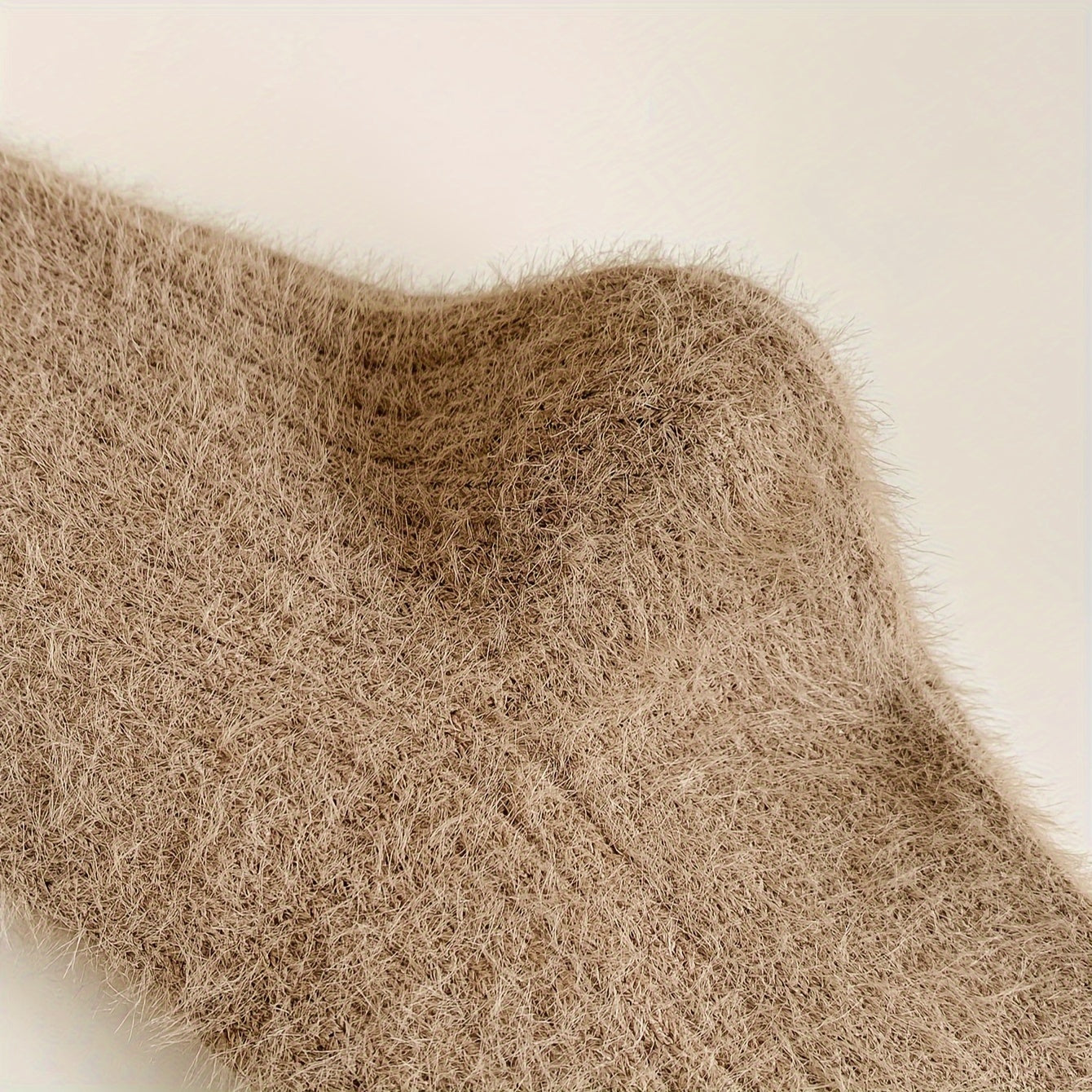 6 Pairs Fuzzy Socks Women's Mid Tube Stockings Warm & Cozy Solid Colors
