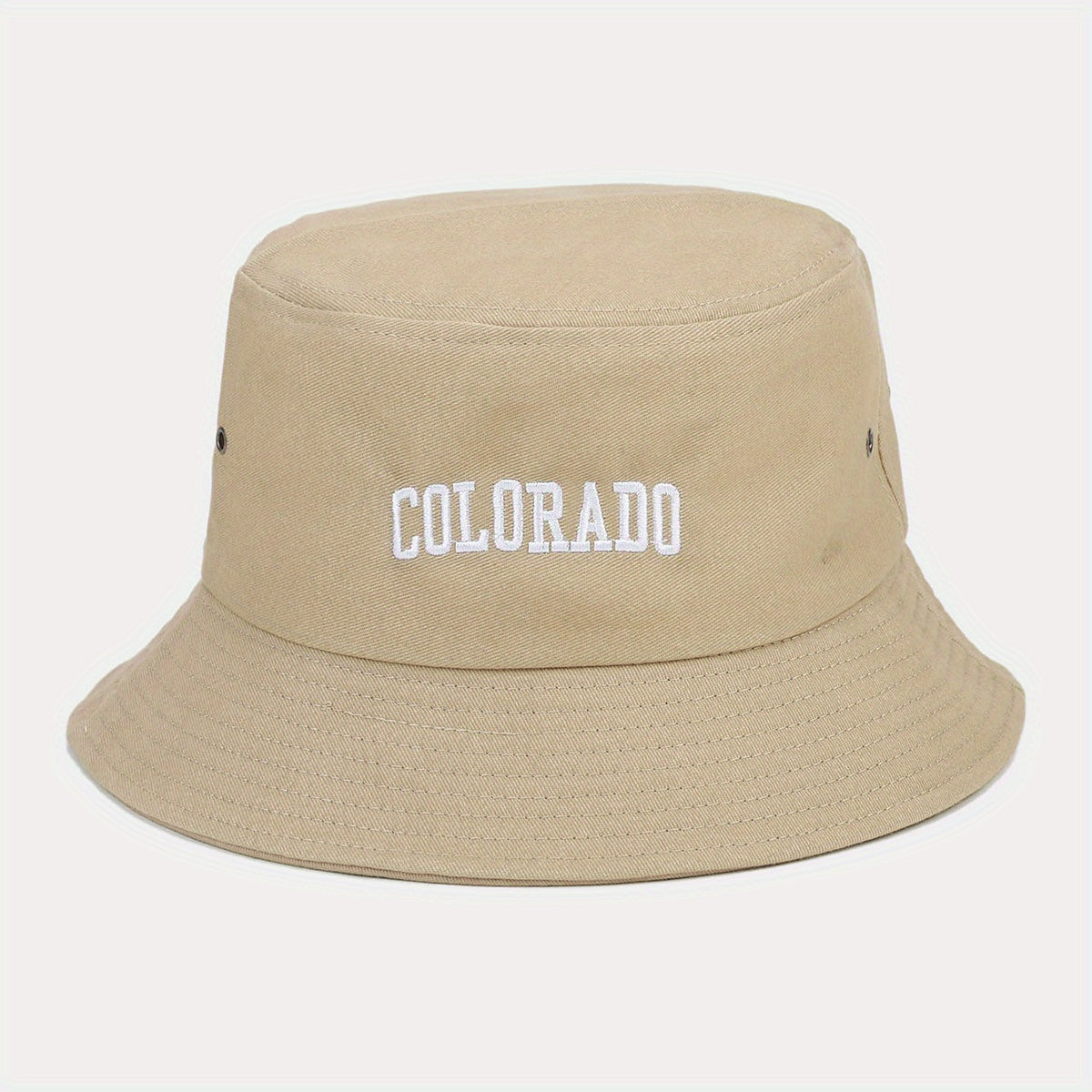 Letter Embroidery Bucket Hat UV Protection Sunshade Basin Hat