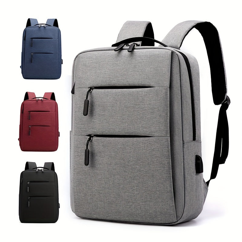 Waterproof Business Backpack USB Charging Port School Travel Laptop Bag