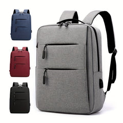 Waterproof Business Backpack USB Charging Port School Travel Laptop Bag