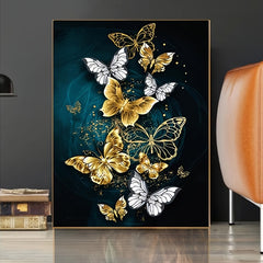 DIY 3D Diamond Painting Flower Butterfly Animal Cross Stitch Rhinestones 30x40cm