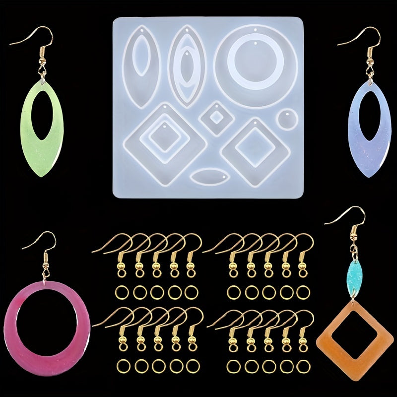 Crystal Drop Glue Mold Epoxy Resin Jewelry Silicone Mold