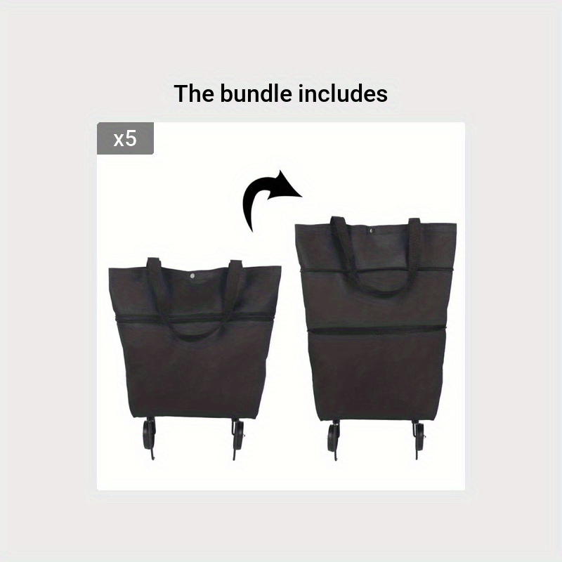 Foldable Handbag Small Cart Large Supermarket Shopping Bag
