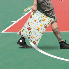 4pcs Wet Bags Reusable Zippered Pocket Cloth Diaper Wet Dry Bags