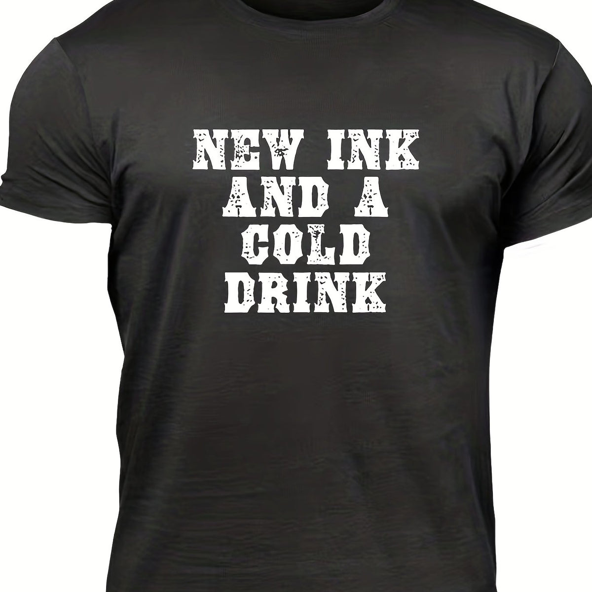 Men's Letter Print T Shirt for Summer Outdoor Activities