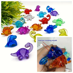 Acrylic Dinosaur Toys DIY Crafts Assorted Colors Styles Classroom Rewards