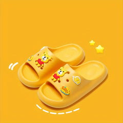 Baby Girls Cartoon Open Toe Slippers Non Slip Lightweight Slippers
