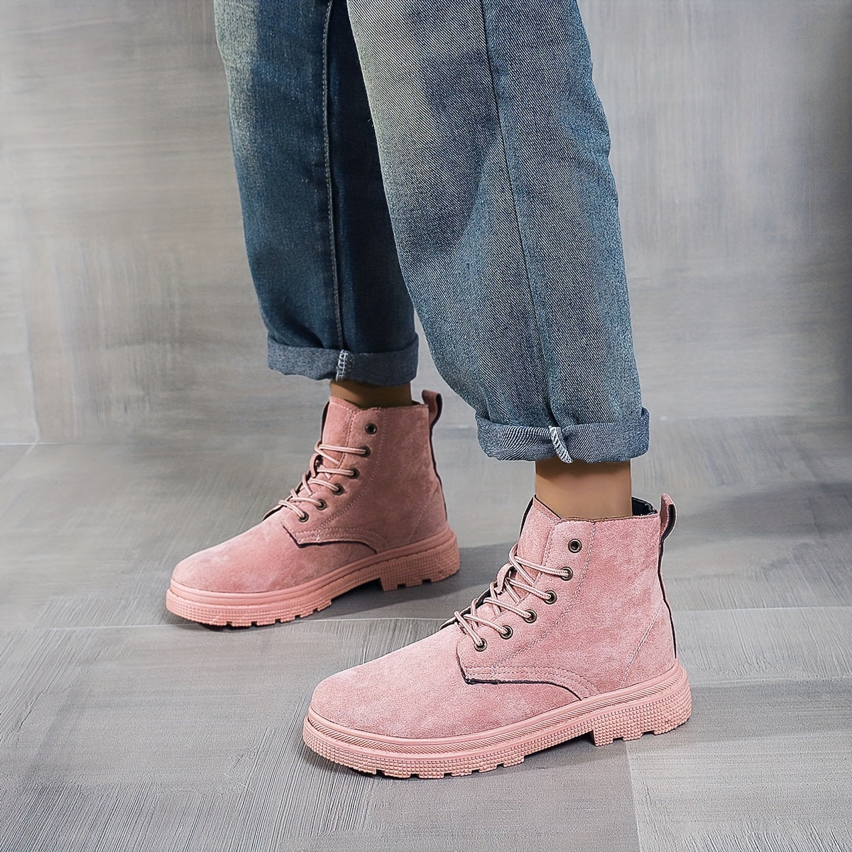 Classic Non Slip Flat Walking Boots Lightweight Shoes