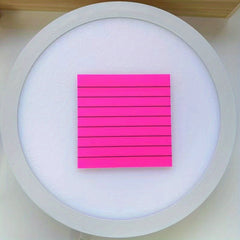 Lined Translucent Sticky Notes 7.62x7.62 cm - Clear Sticky Notes
