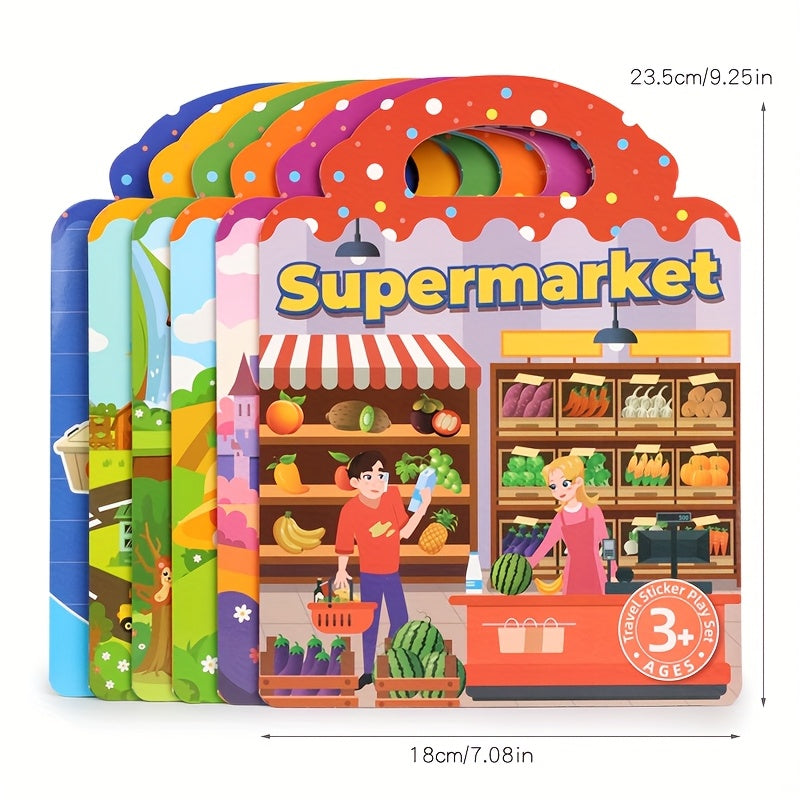 Jelly Sticker Book DIY Cartoon Stickers Vibrant Color