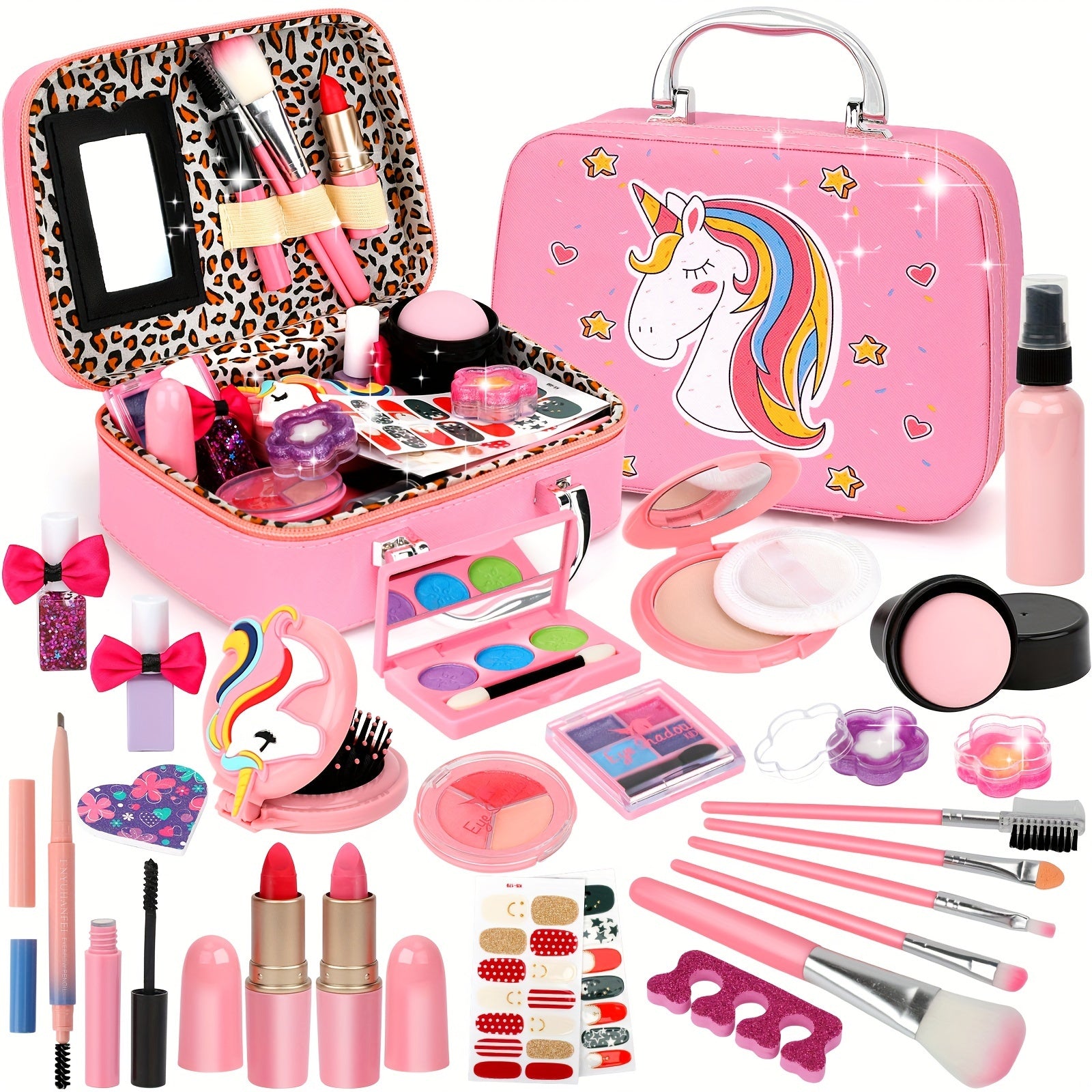Kids Washable Makeup Set Real Makeup for Girls