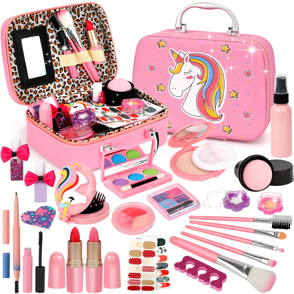 Kids Washable Makeup Set Real Makeup for Girls