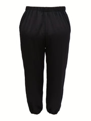  Women's Solid Color Harem Pants