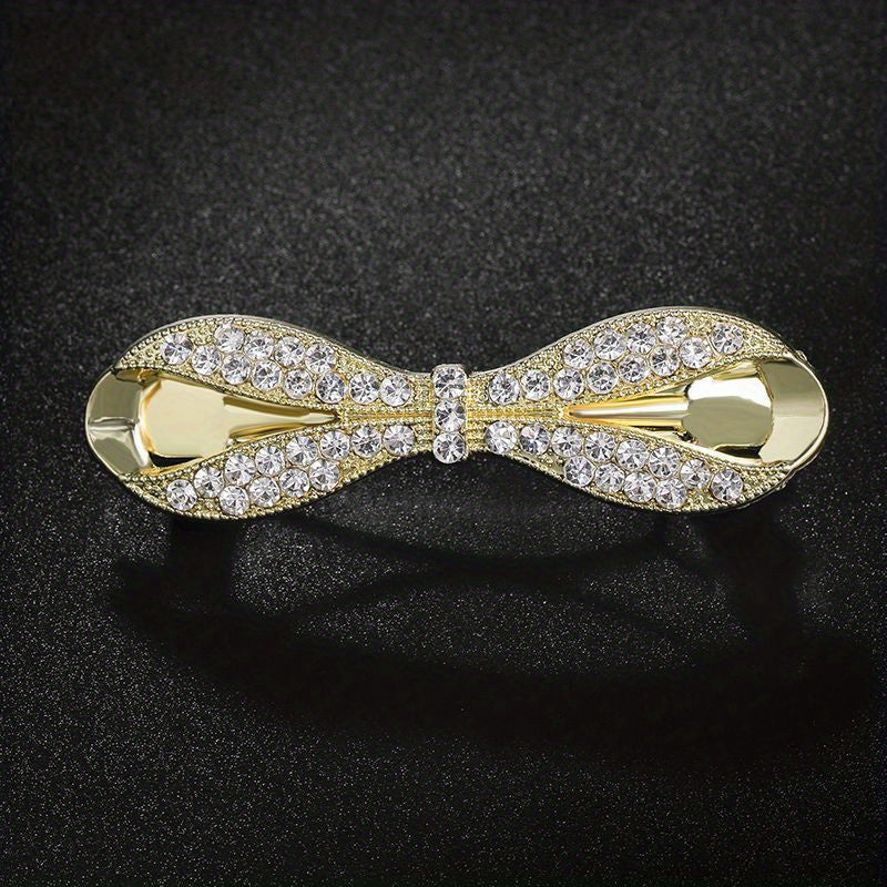 Crystal Bowknot Spring Clip Women's Hair Clip
