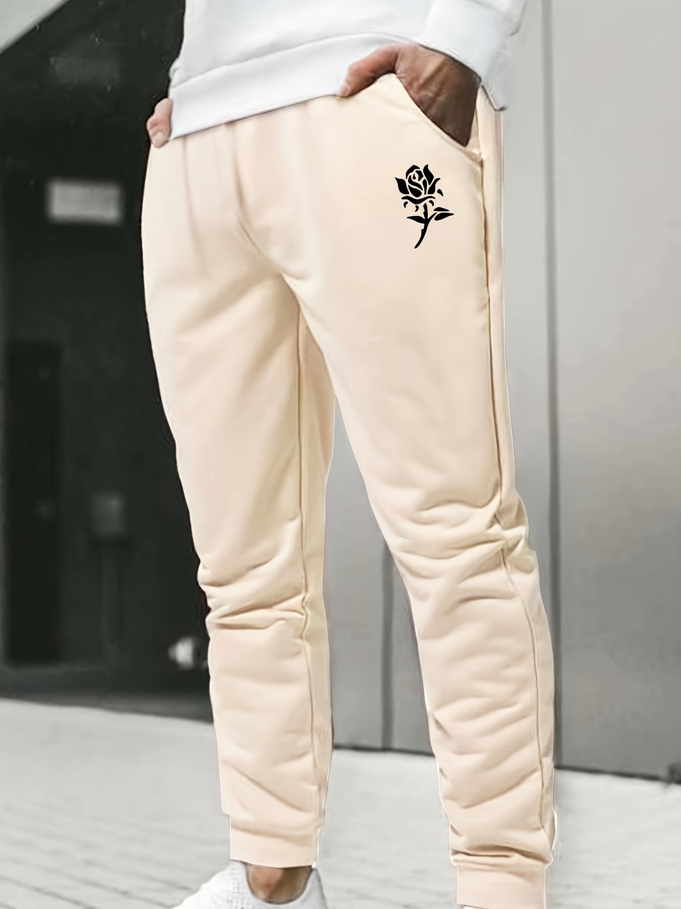 Men's Graphic Print Drawstring Waist Pants Casual Sweatpants