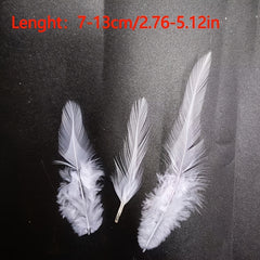 10pcs Artificial Chicken Feathers DIY Crafts Hats Bows Wall Decorations