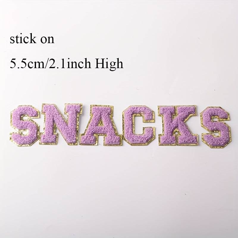 Iron On English Letters Stickers Embroidery Patches DIY Accessories