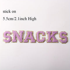 Iron On English Letters Stickers Embroidery Patches DIY Accessories