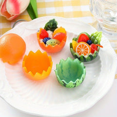 PVC Simulated Watermelon & Orange Bowls for Food Play