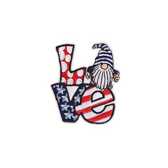 Men's Independence Flag Baseball Cloth Stickers