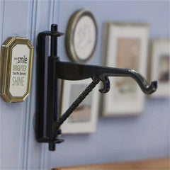 4pcs 1:12 Mini Alloy Hook Stand Model Ornament Hanging Lamp Dollhouse Decoration
