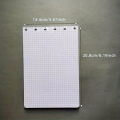 80 Sheets A5 Plaid Filler Paper Loose Leaf 6 Hole Punch