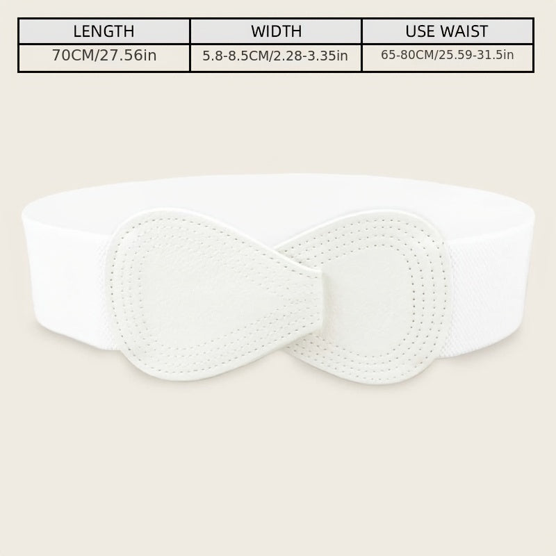 Women's Elastic Waist Cover Belt Stretchy Wide Waistband