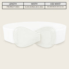 Women's Elastic Waist Cover Belt Stretchy Wide Waistband