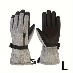 Thick Padded Winter Gloves - Windproof Waterproof Ski Gloves