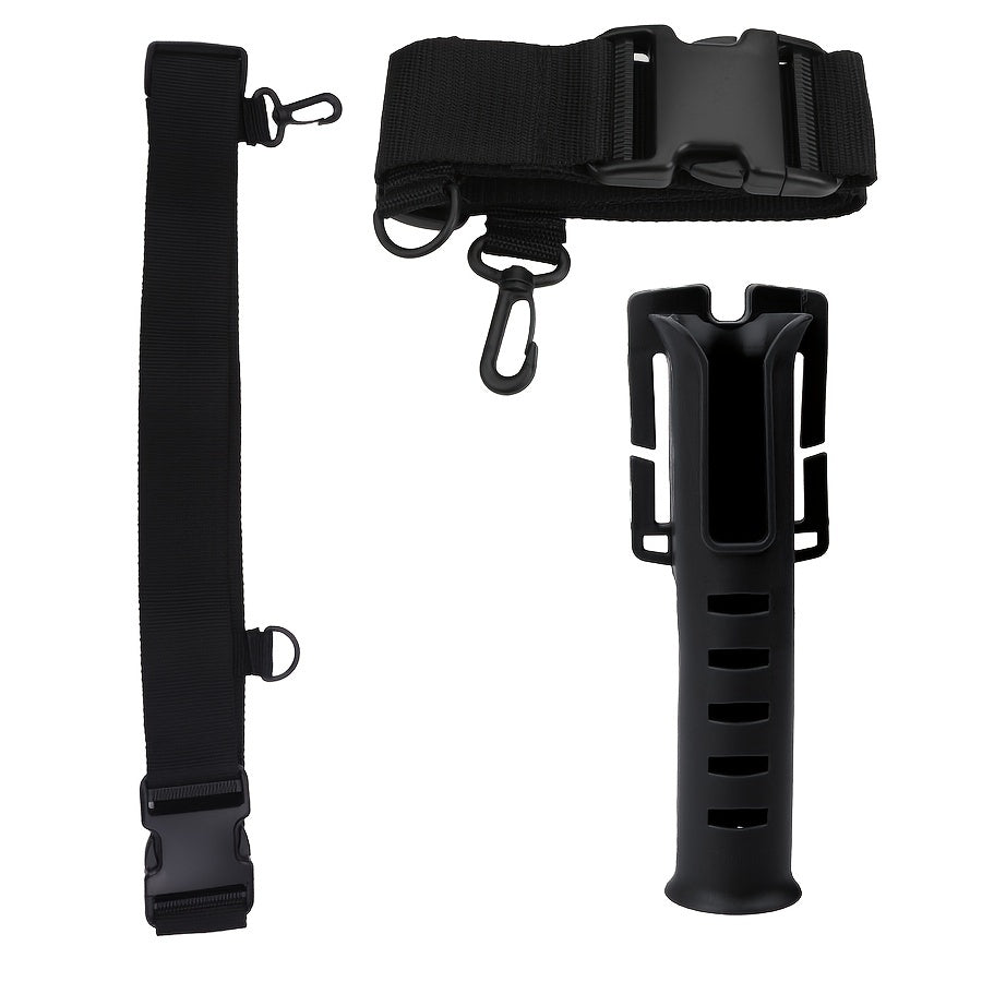 Fishing Belt With Rod Holder Adjustable Waist Belt