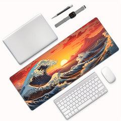 Japan Sea Waves Sunset XL Gaming Mouse Pad