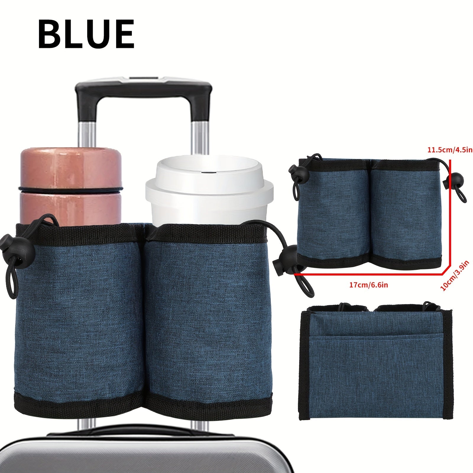 Portable Luggage Cup Holder Lightweight Travel Coffee Cup Container
