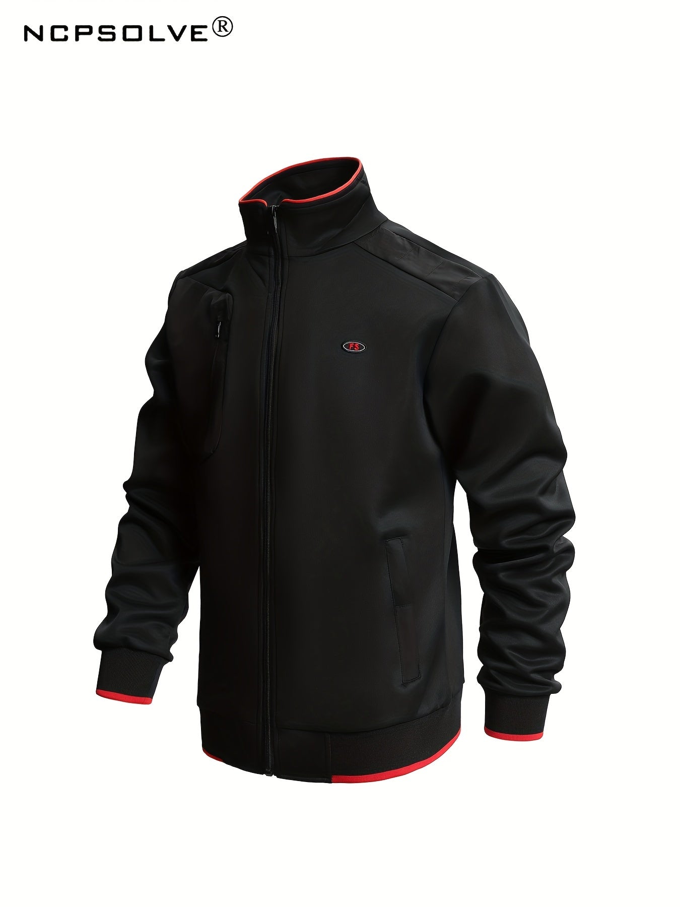 Men's Sports Suit with Stretch Zip Jacket & Elastic Waist Pants