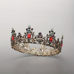 Crystal Headbang Queen Crown Tiara Bridal Headwear Crown