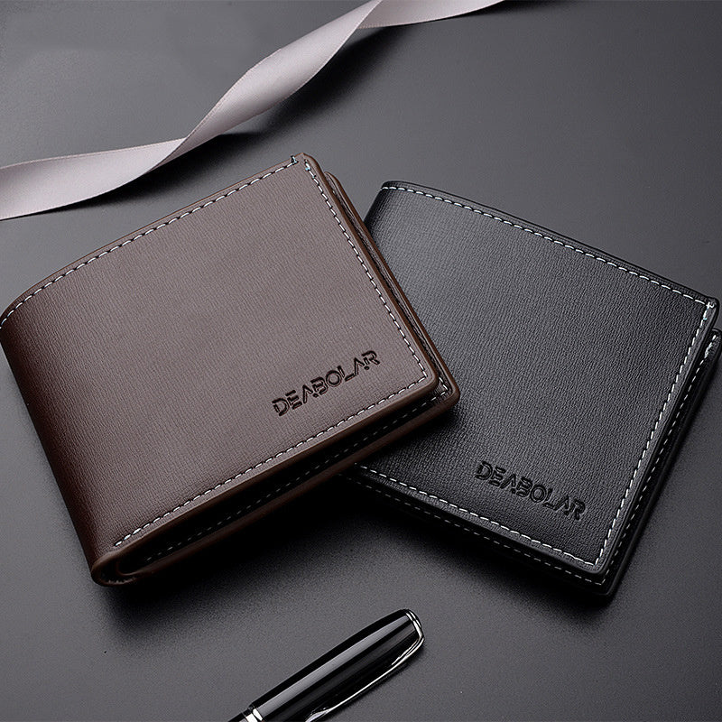 Men's PU Leather Wallet with Card Holder and Slots