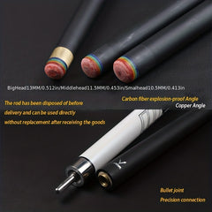 Chinese Style Eight Cue Set for American Nine Ball and Pool Games