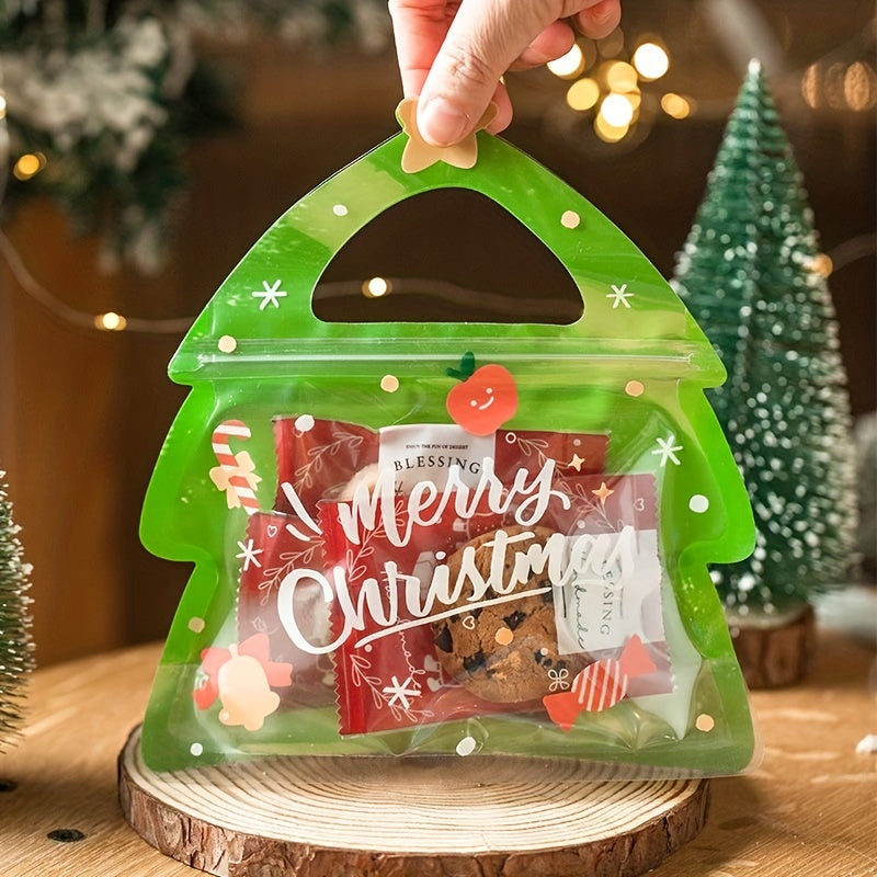 10pcs Christmas Gift Bags Candy Packaging Birthday Parties