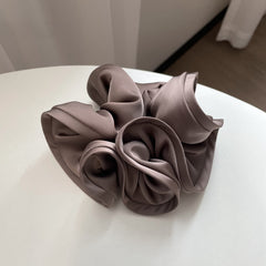 Vintage French Satin Scrunchies Silk Hair Ring