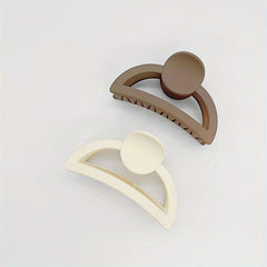 Matte Flower Hair Claw Clip Matte Heart Non Slip Strong Hold Grip Hair Jaw Clip