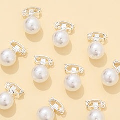 10pcs Pearl Hair Clip Women's Small Metal Golden Hair Accessories