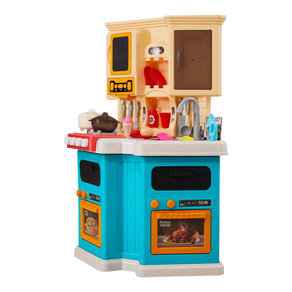 Children's Kitchen Playset Pretend Food Toy Accessories Set Play Sink & Stove