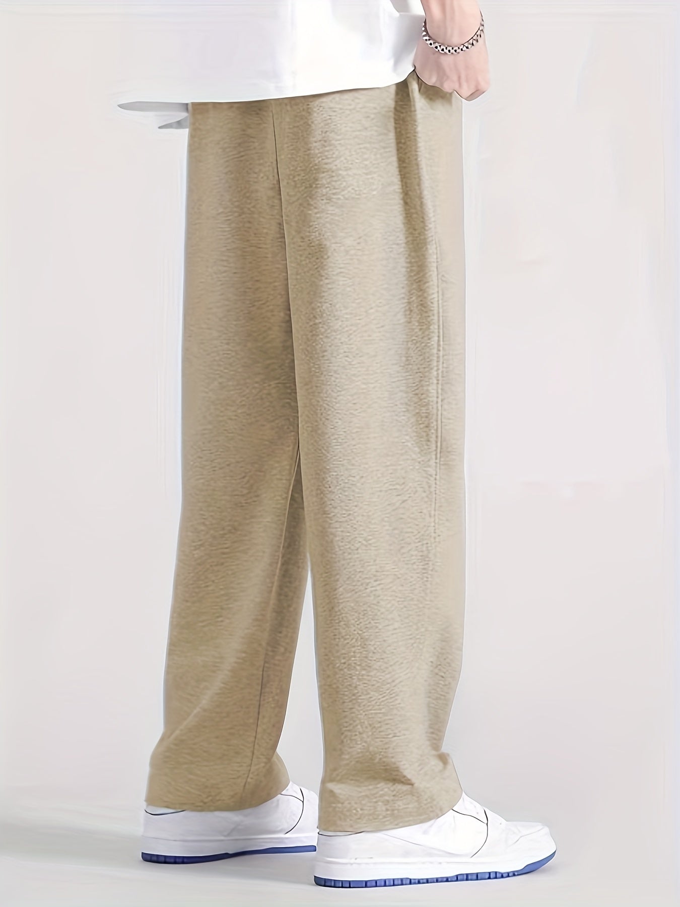 Heart Pattern Joggers Men's Casual Loose Fit Pants