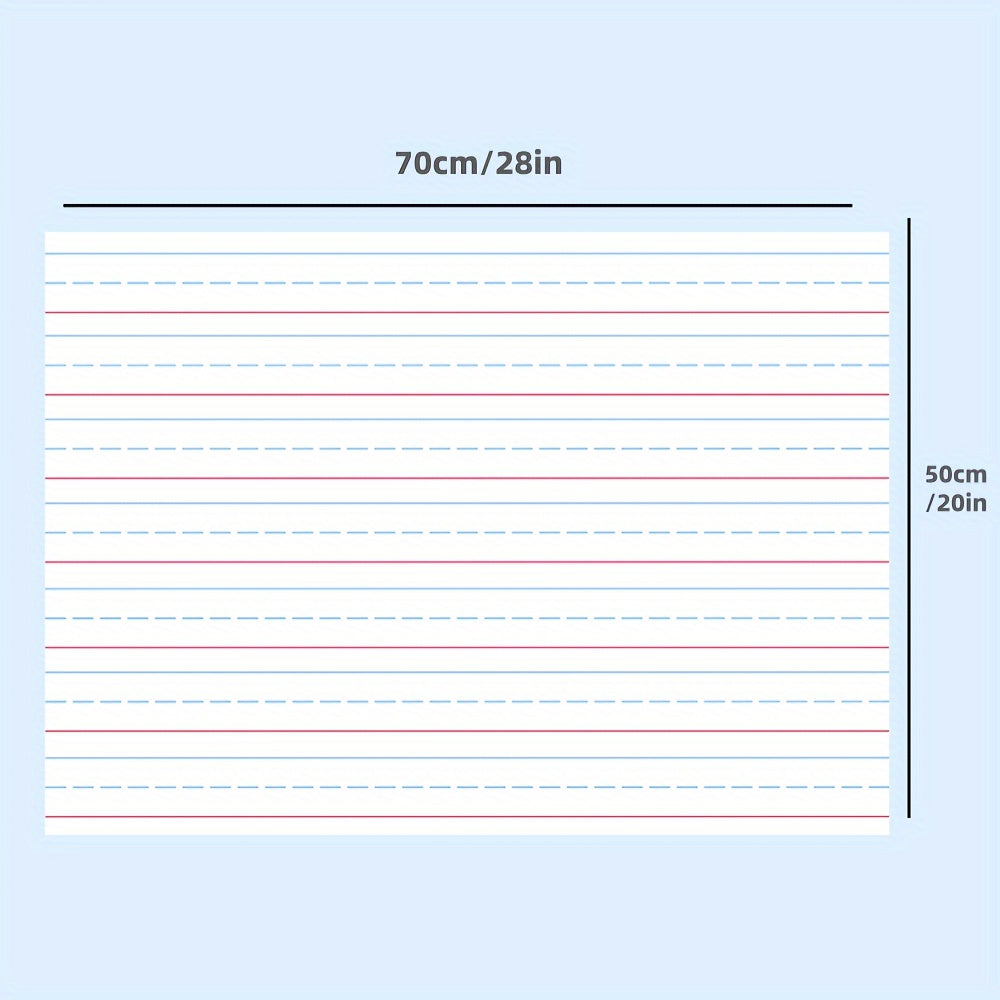 Lrg Laminated Dry Erase Posters Set 20x28in Reusable Easy Clean Durable Wri