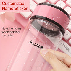 30 Custom Waterproof Name Stickers 3x1 Medium Size Personalized First Name Label